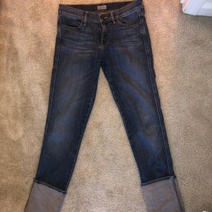 Mother The Ponyboy Cuffed Skinny Jeans